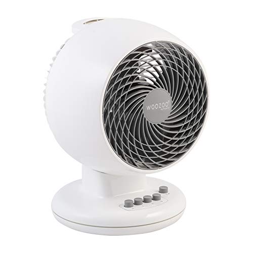 Iris Ohyama, ventilatore potente e silenzioso, con oscillazione- Woozoo - PCF-M18, bianco, 23 m², 25 x 22,8 x 33,5 cm