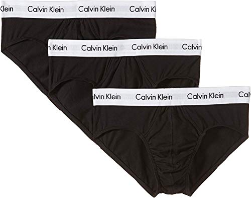 Calvin Klein - Cotton Stretch 3Pk H, Slip da uomo, Nero (Schwarz (001 ), L