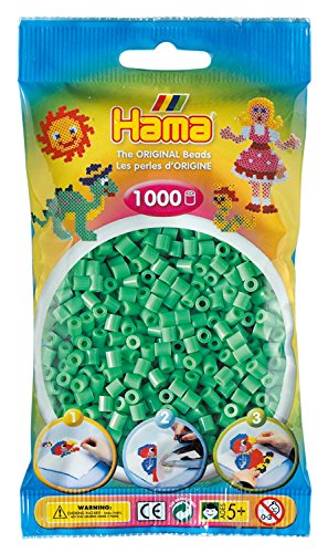 DAN Import HAMA 207-11 - Perle, 1000 Pezzi, Colore: Verde Chiaro