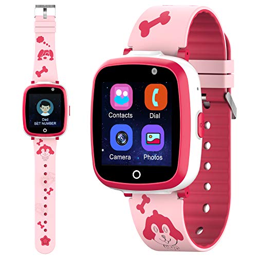 Etpark Smartwatch per Bambini, Kids Smart Watch Orologio Intelligente per Bambini che Supporta Telefoni, Giochi e Lettori Musicali Regali di Compleanno per Bambini Regali di Natale, Rosa