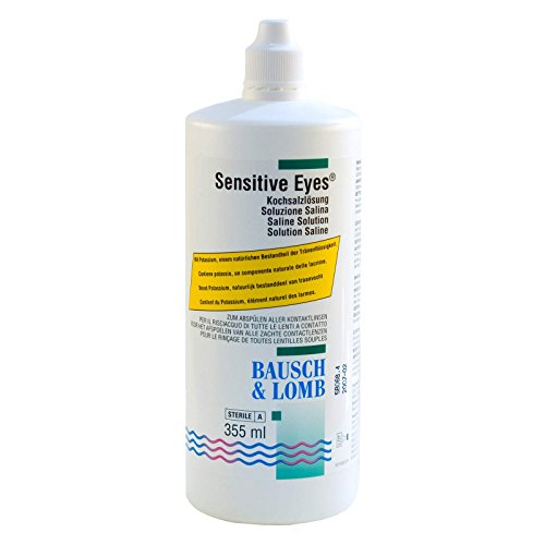 Bausch & Lomb, soluzione salina per occhi sensibili, 355 ml (lingua italiana non garantita)