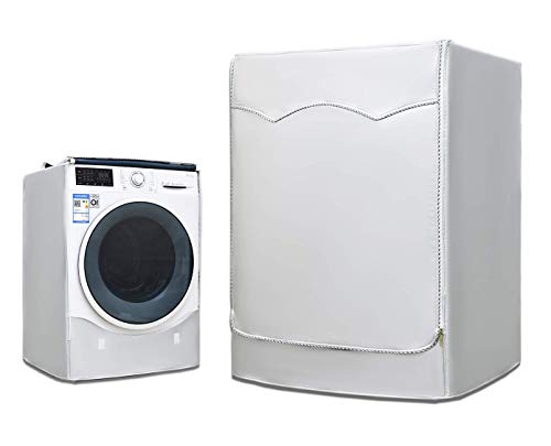Coperchio della lavatrice Coperchio protettivo impermeabile per asciugatrice della lavatrice a caricamento frontale Antipolvere a prova di polvere 60 × 60 × 91 cm Felpato all'interno …