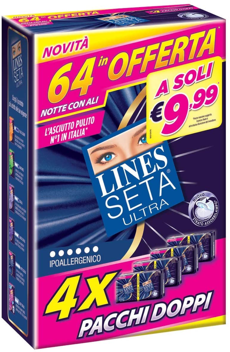 Lines Seta Ultra Pacco Scorta - 64 Pezzi