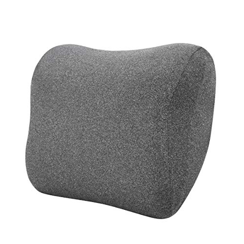 AmazonBasics - Cuscino per il collo, in memory foam, grigio