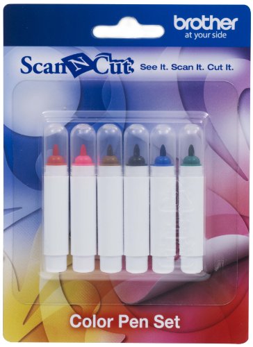 Brother Capen1 Scan-N-Cut - Kit Penne Colorate, Colore: Bianco
