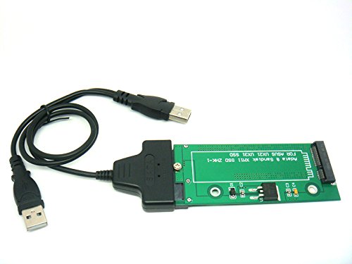 Sintech - Adattatore da 18 pin a SATA con cavo USB SATA, compatibile con Sandisk SDSA5JK ADATA XM11 SSD da Asus UX31 UX21