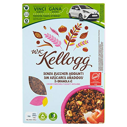 Kellogg's Wkk senza Zuccheri Aggiunti Cacao e Nocciola - 300 g