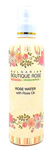 Acqua di Rose Naturale con Spray 330ml dalla Boutique Rose, Senza Conservanti, Senza Parabeni