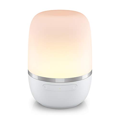 meross Smart Lampada da Comodino a LED Intelligente, Luce Notturna Bambini Dimmerabile, per Camera da Letto, Soggiorno, Compatibile con Alexa, Google e SmartThings, con Cavo USB, Senza Hub