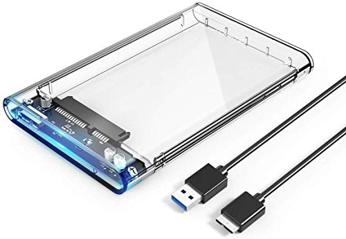 Orico Case Esterno per Disco Rigido 2.5’’ USB 3.0 5Gbps Case Hard Disk per 7mm e 9.5mm SATA I II III HDD SSD 2.5 Pollici, Compatibile con Samsung, WD, Toshiba, Seagate, Hitachi, ECC