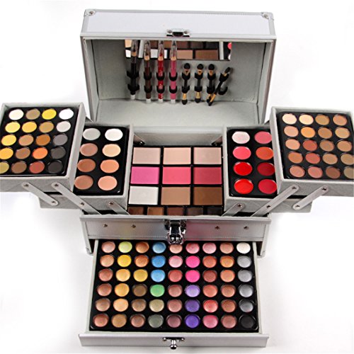 LEAMALLS 132 Colori Ombretti Cosmetico Eyeshadow Palette Shimmer Matte Ombretto opaco e glitter Makeup palette Kit, Sopracciglio Cipria, Blush Trucco professionale l'uso quotidiano #N2