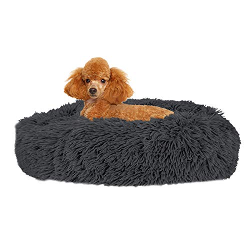 SlowTon Pet Calming Bed, Ciambella Cuddler Nest Cuscino per Gatti in Peluche Morbido e Morbido con Spugna Accogliente
