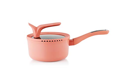 Haufson - Padella per salsa, 18 cm, colore: Rosa