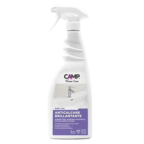 Camp EASY CAL, Detergente anticalcare brillantante e protettivo per rubinetti, piastrelle, ceramiche e box doccia