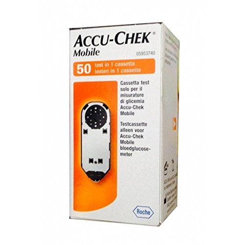 ACCU-CHEK Mobile Test Strisce Reattive per la Misurazione della Glicemia, 50 Pezzi