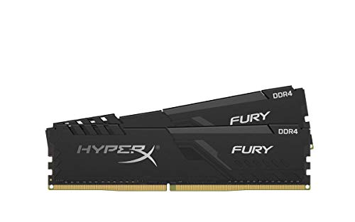 HyperX Fury HX426C16FB3K2/16 DIMM DDR4 CL16, Kit 2x8 GB, 16 GB, 2666 MHz, CL16 DIMM 1Rx8, Nero