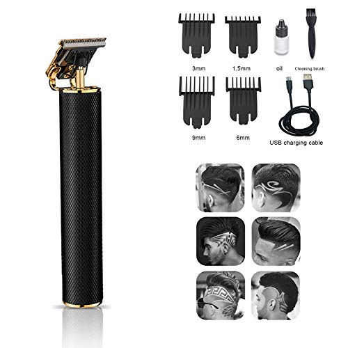 Tagliacapelli a Forma di T Carving Push Piccolo Fader T-Blade Trimmer for Men 0mm Baldheaded Hair Clippers Zero Gapped Detail Beard Shaver Barbershop