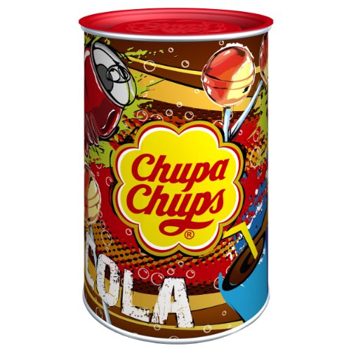 150 CHUPA CHUPS GUSTO COLA SECCHIO LATTA LECCA LECCA ESPOSITORE CORAMELLA DOLCE