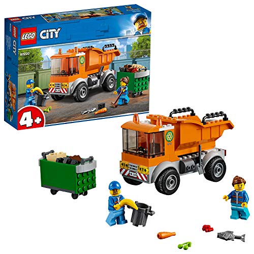 LEGO City Great Vehicles Camion della Spazzatura con 2 Minifigure e Accessori, Macchine Giocattolo per Bambini, 60220