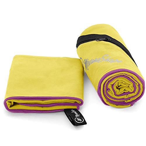 NirvanaShape ® Asciugamani in microfibra | Assorbenti, leggeri, ad asciugatura rapida | Asciugamani da bagno asciugamani da viaggio | ideali per viaggi, fitness, yoga, sauna