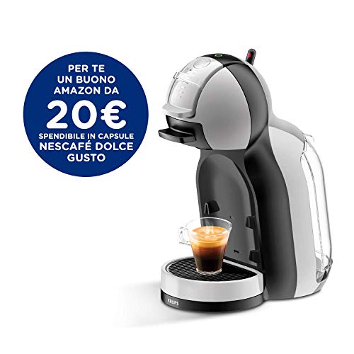 Nescafé Dolce Gusto Mini Me KP123BK Macchina per Caffè Espresso e Altre Bevande, Automatica, Grigio/Nero