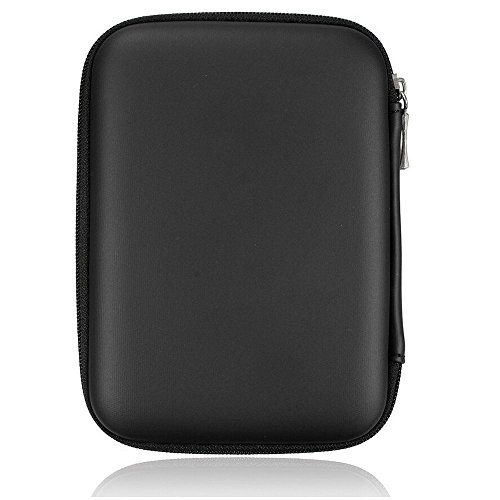 Hard disk portatile antiurto Custodia con zip 2.5 HDD, colore: nero