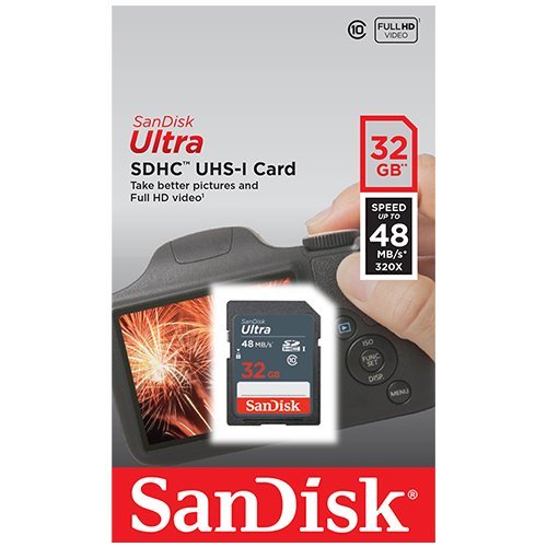 SanDisk ultra 32 GB SDHC classe 10 UHS-1 memory card fino a 48 MB/s – sdsdunb-032g
