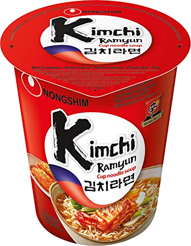 Nong Shim Kimchi Ramyun Noodle Soup - 12 tazze
