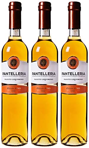 Pellegrino Vino Passito Pantelleria, confezione da 3 x 500 ml
