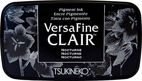 Tsukineko Nocturne Versafine Clair-Blocco di Inchiostro, Materiale Sintetico, Nero, 5.6 x 9.7 x 2.3 cm