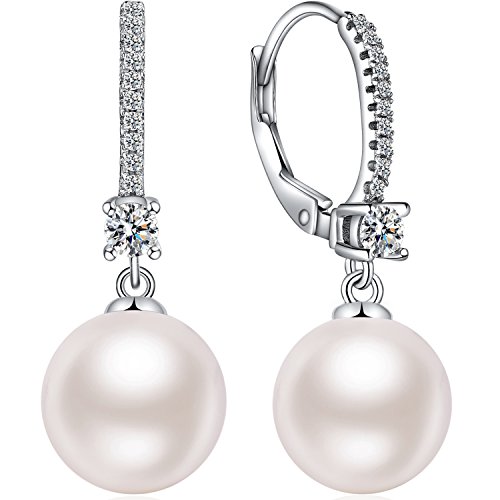jiamiaoi orecchini argento 925 orecchini donna orecchini perle 10mm orecchini donna gioielli di orecchini di lusso per le donne 10MM