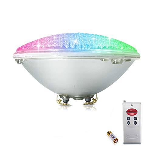 COOLWEST RGB Luci per Piscina LED Luci da Piscine 36W PAR56 Illuminazione Subacquea con Telecomando, 12V Impermeabile IP68, Sostituire Le lampadine alogene 250W