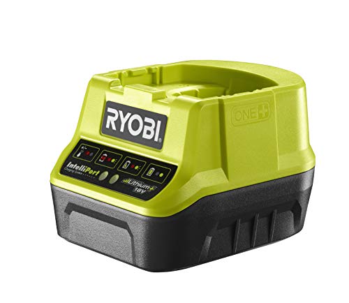 Ryobi 5133002891 Caricabatterie rapido 18 V con controllo della tensione e della temperatura con protezione elettronica senza batteria – RC18-120 Anello, norma