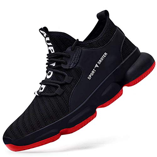 SROTER Scarpe Antinfortunistiche Uomo Donna Scarpe da Lavoro con Punta in Acciaio Leggere Traspiranti Sneaker da Lavoro Leggere ed Eleganti Scarpe Sportive di Sicurezza