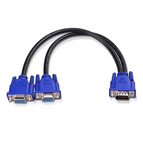 Cable Matters cavo sdoppiatore VGA (cavo VGA a Y) per la duplicazione dello schermo - 0,3 m