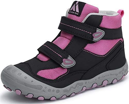 Scarpe da Escursionismo Bambini Ragazzo Scarponi Trekking Montagna Sneaker Traspirante Stivali da Escursionismo Rosa Gr.30