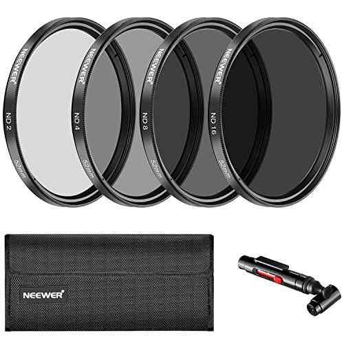 Neewer Kit Filtri a Densità Neutra 52mm ND2/4/8/16 Accessori per Camere DSLR Nikon D3300/3100/3000/5300/5200/5100/5000/7000/7100:Penna di Pulizia/Custodia di Filtri/Stoffa di Pulizia