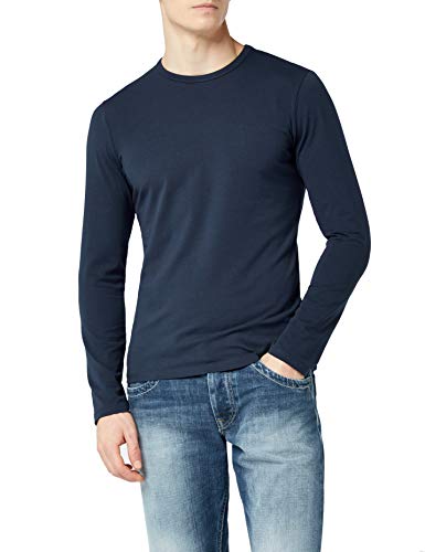 Pepe Jeans ORIGINAL BASIC L/S PM503803 T-shirt, Blu (NAVY 595), X-Sma L L Uomo