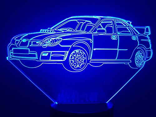 disegno compatibile SUBARU Impreza WRX, lampada da salotto 3D