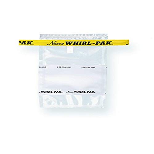whirl-pak B01064WA borse, 58 ml, write-on, 75 mm x 125 mm (confezione da 500)