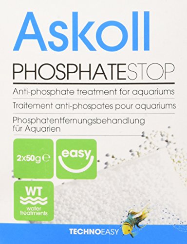 ASKOLL Phosphate Stop - resina anti fosfati per acquari, 2 sacchetti X 50 gr