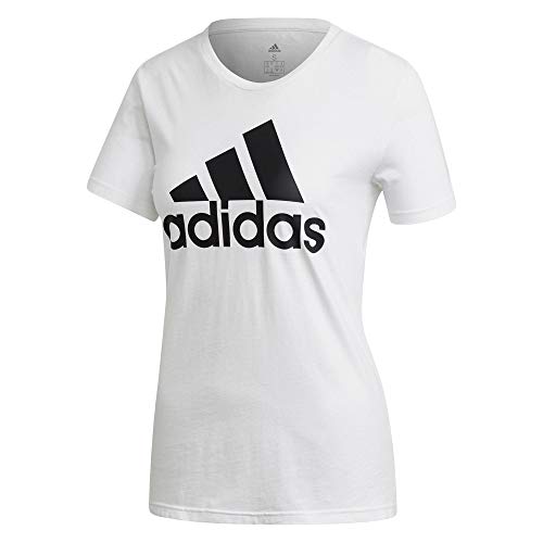 adidas W Bos Co Tee T-Shirt, Donna, White, M