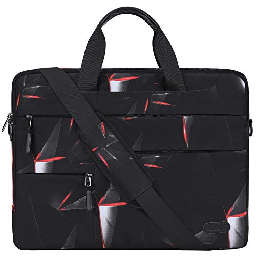 Borsa Porta PC Tracolla 14 Pollici Uomo e Donna Laptop Sleeve Borsa Notebook Computer Portatile Sottile Impermeabile Lavoro Viaggio Borsa Nero