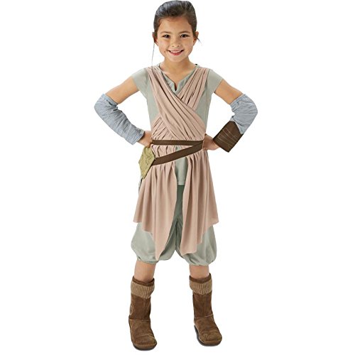 Rubie's IT620263 - Star Wars - Rey Deluxe Costume per bambine, Taglia 11/12 Anni