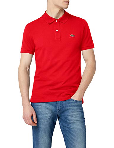 Lacoste PH4012, T-shirt Polo Uomo, Rosso (Grenadine), X-Large (Taglia Produttore: 6)