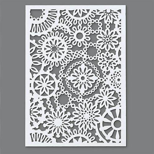 efco – Stencil Design Fiore 1 DIN a 5, plastica, Trasparente