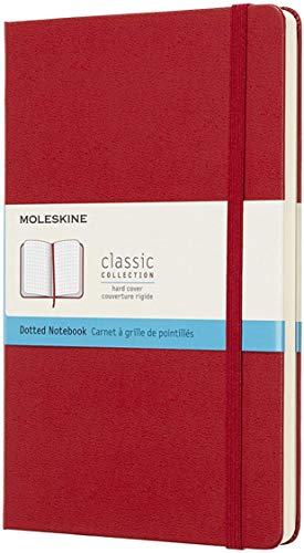 Moleskine Notebook Classic- Copertina Rigida - Taccuino a Pagine Puntinate , Large, Rosso (Scarlatto)