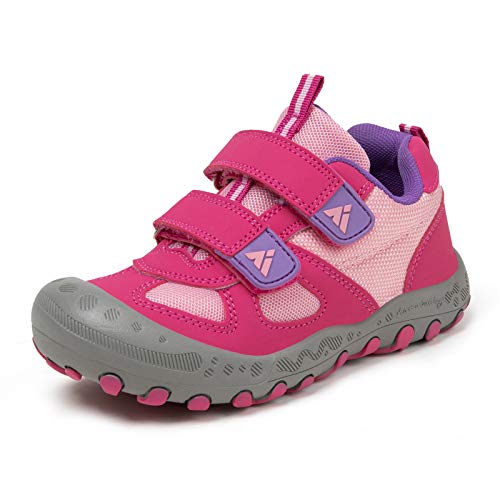 Scarpe per Bambini Ragazzi Ragazze Calzature da Escursionismo Antiscivolo Corsa Sneakers Rosa 32 EU