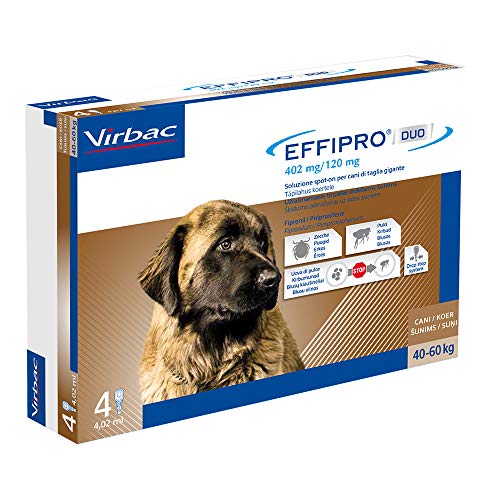 Virbac 104825144 Effipro'Duo Cani 4Pip XLarge 40-60 kg