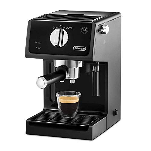 De'Longhi ECP31.21 Macchina da Caffè Espresso Manuale e Cappuccino, Caffè in Polvere o in Cialde E.S.E., 1100 W, Nero